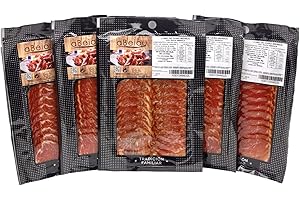 aBeiou. LOMO IBERICO DE CEBO LONCHEADO 50% RAZA IBERICA. CERTIFICADO garantia Hycer. Curado artesanalmente en Guijuelo (Salamanca). 500gr (pack 5 sobres 100gr)