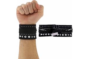 PICSIL Muñequeras Deportivas de Tela – Soporte de Muñeca para Cross Training, Levantamiento de Pesas, Gimnasia y Calistenia – Ajuste Personalizado, Unisex