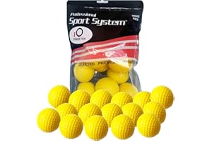 FINGER TEN Lot de 12/24 balles d'entraînement de golf élastiques en mousse souple pour entraînement de golf, idéal pour la maison, le bureau, l'intérieur et l'extérieur, le jardin