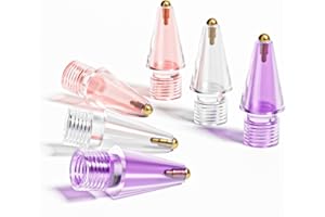 Qreninv Tips Compatible with Apple Pencil 1st and 2nd Generation, Precise Control, Multi-Colored Replacement Tips, No Wear and Tear, Pen-Like Writing Sensation