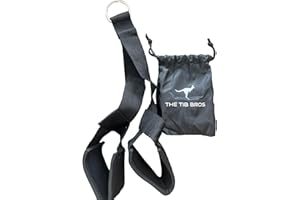 ‎THE TIB BROS The Tib Bros Reverse Squat Strap - Hüftbeuger & Bauchmuskel Übung Kabelturm Aufsatz - ATG Equipment Ankle Straps (Fußschlaufen)