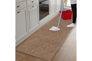 parpyon® Tappeto passatoia Cucina Lavabile Sixty - Antiscivolo aderisce Perfettamente a Terra Non Piega Si pulisce con il mocio è Antisfilo tappeti Moderno (CM60X300, 04SY)