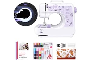 KPCB Tech 505 Sewing Machine with 12 Stitches Compact Size with Backstitch Buttonholing