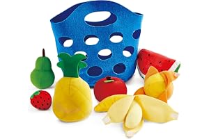 Hape E3169 Fruit Basket - Soft Food Accessories - Suitable for 18 months and up
