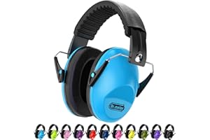 Dr.meter Cuffie Auricolari Bambini, Cuffie protettive per bambini con cuffie antirumore per bambini Cuffie per dormire studiare sparare Fascia per la testa dei bambini regolabile 27SNR