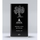 Ark&ouml;k Nat&uuml;rel Sızma Zeytinyağı 5 Lt - Kuzey Ege (Edremit) - Soğuk Sıkım - Tek Zeytinlikten Sınırlı &Uuml;retim