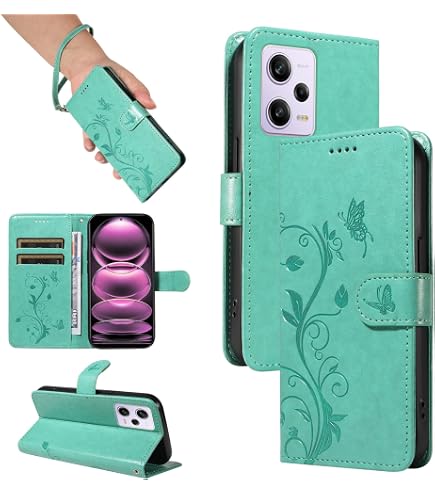 HONLEN Custodia Magnetica A Portafoglio In Pelle Per Redmi Note 11/11S (4G), Con Slot Carte E Supporto - Nero