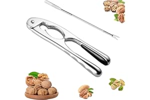 May Huang Cascanueces, Alicate para Nuez, Abridor de Nogal, Aleación Aluminio Cascanueces, Abridor Castañas, Avellanas y abridor nueces, Nueces, Castañas, Nueces de Brasil, Almendras (B)