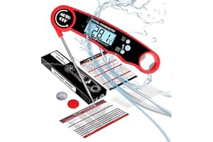 BENTRIP Meat Thermometer Probe, Instant Read Food Thermometer with Backlight, Waterproof Magnetic Digital, from -50°C- 300°C, Calibration, Best Kitchen Gadgets for BBQ, Candy and Liquids