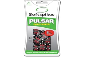 SOFTSPIKES Soft Spikes Pulsar Clamshell-Tacchetti da Golf, Confezione da 22, Colore: Nero Unisex