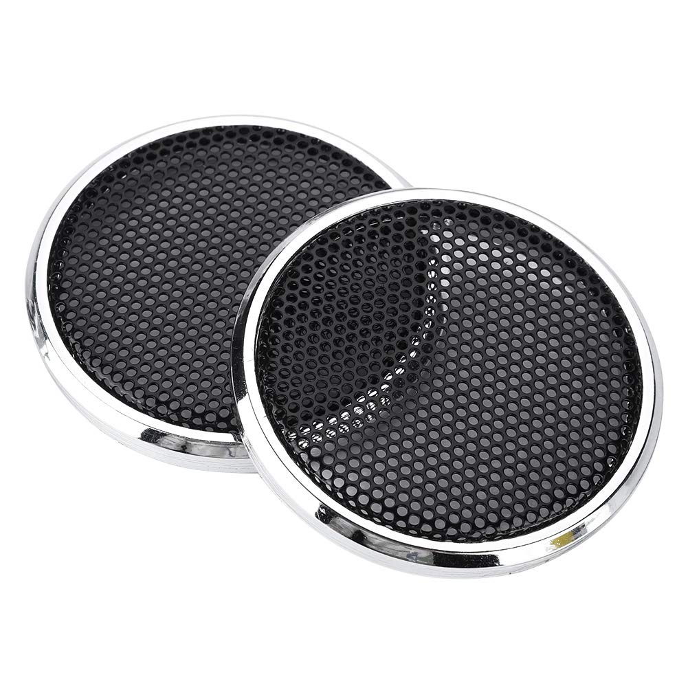 2Pcs Speaker Grills Cover 1inch Metal Speakers Decoration Protective Grills Cover Speaker Mesh Case