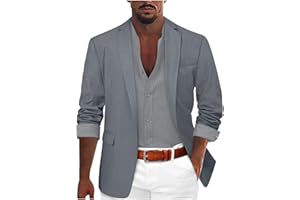 RUMAOZIA Herren Sakko Anzugsakko Regular Fit Blazer Sport Mantel Sportlich Freizeit Regular Fit Anzugjacken Einfarbig Festliche Jacke Leichte 2 Knöpfe Business Anzugjacke Männer Hochzeit Jackett