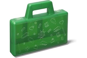 ROOM COPENHAGEN LEGO Sorting Case To Go Portable and Convenient Storage Box for LEGO – Travel Organizer, Kids Toy Box Storage, and Plastic Box for LEGO Storage, Green