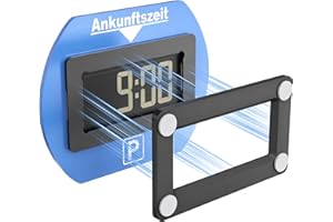 XMoving Metall Magnetische Halterung für Needit Park Lite, Aluminium Auto Halterung mit Magneten & Klebepads, Langlebig, Zuverlässig, Kompatibel mit Needit Elektronische Parkscheibe