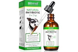 CIAIPLW Natürliche Hunde-Antibiotika, Antibiotika-Tropfen für Hunde, Hunde-Antibiotikum Unterstützt das Immunsystem & Hunde-Allergie Relief, Hund Hefe-Infektion Behandlung, Juckreiz Linderung für Hunde, 60ml
