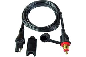 TECMATE Optimate =SAE79 Adapter-extender, SAE to BIKE 180° plug, male 1,2m