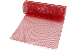 Rejilla del Coche Aleación de Aluminio,MoreChioce Parachoques de Malla Enrejado Rejilla de Malla de Nido de Abeja Rejilla Central Hoja de Malla Rejilla Parrilla Rombal Universal,Rojo 6mm x 12mm