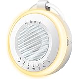 Macchina Rumore Bianco Neonato Portatile: Easy@Home 2 in 1 White Noise Machine Succhietto e Luce Notturna | 20 Suoni di Ninne