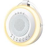 Macchina Rumore Bianco Neonato Portatile: Easy@Home 2 in 1 White Noise Machine Succhietto e Luce Notturna | 20 Suoni di Ninne