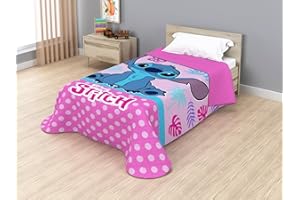 Disney Jay Franco Colcha Bouti Termosellada Stitch Cutie, 170 x 250 cm, Microfibra, Relleno 100gsm JE12749ET