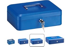 Arregui C9235 Deposit Box with Tray Purse, Blue