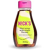 NICKS Fiber Syrup with Maple flavor (300g) Sugar Alternative Keto Sweetener No Added Sugar, Gluten Free