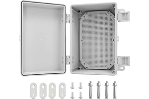 CHENGPI Armadio Elettrico Da Esterno, Scatole Elettriche Da Esterno Stagne, IP65 Scatola Elettrica Da Parete, Alloggiamento in plastica ABS con serratura, 300x200x170MM