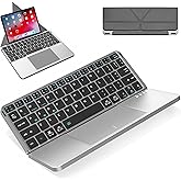 Coverzone Katlanabilir T&uuml;rk&ccedil;e Q Kablosuz Klavye, Tablet Telefon Standlı, Geniş Touchpad, &Ccedil;oklu Cihaz Bağlantı, Scissor Tuş, 5