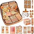 Capybara Stationery Set | Capybara Pencil Case | Aesthetic Capybara Stationery Set with Compartments | Cute Pencil Case with Pens, Clips, Rulers and More, Capybara School Supplies for Boys Girls Kids