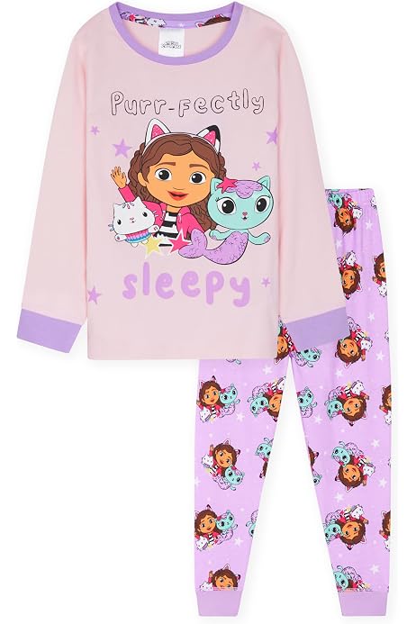 Pyjama Polaire Gabby's Dollhouse - Ultra Doux, Manches Longues | Licence Officielle | Taille 2 à 10 Ans - 7