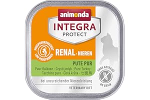 animonda Integra Protect Reni Gatto, alimento umido in caso di insufficienza renale cronica, puro tacchino, 16 x 100 g