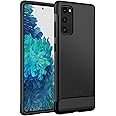 JETech Slim Fit Case for Samsung Galaxy S20 FE 5G 6.5-Inch, Thin Phone Cover with Shock-Absorption and Carbon Fiber Design (Black)