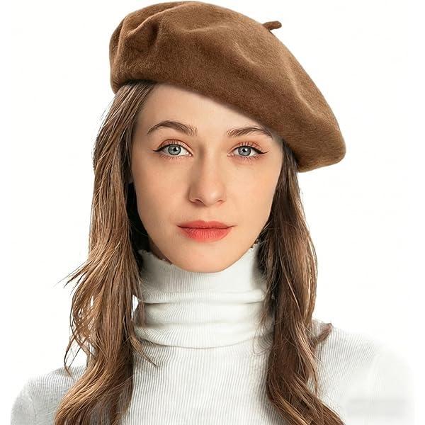 Beret Pearl Autumn Winter Cashmere Beret Starry Beaded Pearl  display picture 3