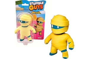 Bizak Monsterflex Stumple Guys, Videogioco, Hatshepsut, Mummia, Bambola Super Estensibile ed Elastica, 15 cm, 16 Modelli da Collezionare Adulti e Bambini Da 4 anni (64390006-12)