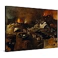 PICANOVA – Christ's Descent into Hell 120x80cm – Premium Canvas Art Print – Canvas Print Wall Art Decor Picture Stretched on Wooden Frame as Gallery Artwork – Classical Art Collection