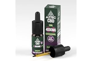 AZTEC CBD Highest Strength CBD Oil 40% 4000MG 10 ml | Hemp Oil Base | NO MCT