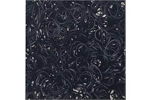 Lily Collection 200 Loombands Bänder Gummibänder 5500 Starter Set Anhänger Charms Perlen DIY (200 x Schwarz)