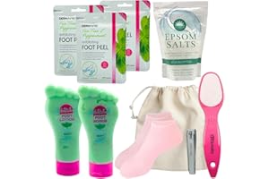 VIKINGTREAT New Ultimate Foot Care Bundle with Exfoliating Essentials for Foot Mask, Foot Peel Mask, Foot Spa (Peppermint, One Size)