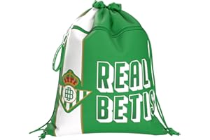 CYPBRANDS CyP Brands-Real Betis Balompié- Mochila saco, Cuerdas, Bolsa, Extraescolares, Saco, Color verde, Producto oficial