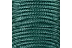 PARACORD PLANET 10, 25, 50, and 100 Foot Hanks of 425 Paracord (3mm) - Made of 100% Nylon for Tactical, Crafting, Survival, General Use, and Much More (Emerald Green, 100 Feet)