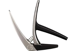 G7th Nashville Kapodaster Silber – Leicht, Federbetriebenes Design für Schnelle Einhandbedienung – Perfekter Kapodaster für Akustik- und E-Gitarren