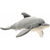Onwomania Delfino Nero Peluche 25 Cm – Morbido, In PET Riciclato, Lavabile, Regalo Per Bambini - 3