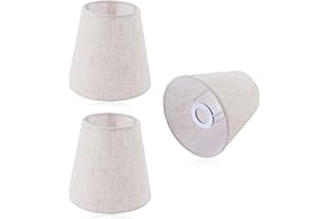 LES-THERESA 3 Paralume in tessuto E14, 9x14x13cm, fatti a mano, adatti per lampadari, applique, lampade da comodino