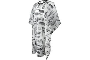 URAQT Peleryna fryzjerska, wodoodporny fartuch do brody wielokrotnego użytku, profesjonalne peleryny fryzjerskie do salonu i domu, peleryna do strzyżenia włosów do stylizacji, fryzury i kolorów