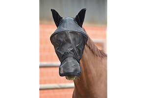 BUSSE Fliegenmaske Fly Professional, schwarz, Vollblut