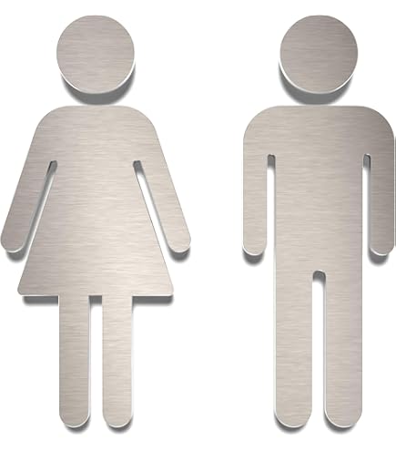 Toilet schild antraciet hout toiletbord toilet deurbordje dames heren (dames heren, 24cm