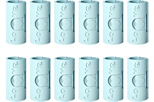 OTKARXUS Bed Sheet Grippers,12PCS Cylindrical Plastic Bed Sheet Clips No Needle,Non-slip Sheets Holders Mattress Clip Pins for Fixing Sheets, Clothes, Food Bags (B Blue)