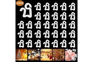 HIQE-FL 120 Pièces Crochets de Gouttière en Plastique,Suspension Gouttiere,Crochet gouttiere,Crochet de Gouttière de Toit,Mini Clips Crochets de Gouttière,Clips de Lumière de Noël