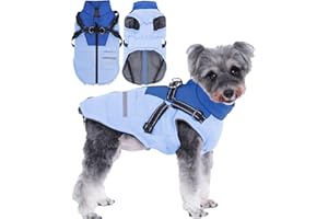 AISUOWA Manteau Chien:Manteau Chien Hiver Imperméables Manteau pour Chien avec Harnais pour Petits Chiens Moyens Chiens Grands Chiens -Durable et Lavable en Machine