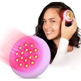 Luna 4 Hair 2'si 1 arada kafa masaj aleti, kırmızı ışıklı sa&ccedil; b&uuml;y&uuml;mesi i&ccedil;in, silikon kafa derisi masaj aleti ve temizleyici, 